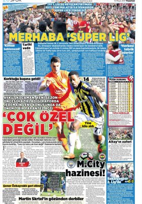 Spor Şöleni - 15.05.2017 Manşeti