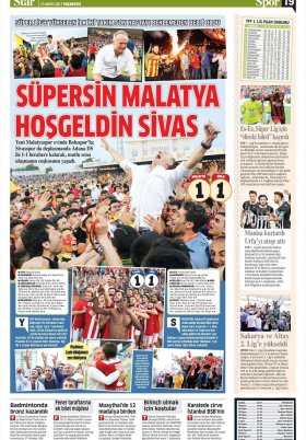Spor Şöleni - 15.05.2017 Manşeti