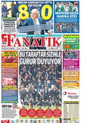 Spor Şöleni - 22.04.2017 Manşeti