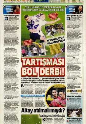 Spor Şöleni - 23.12.2019 Gazete Manşeti