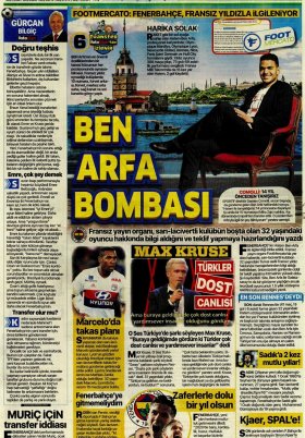 Spor Şöleni - 02.01.2020 Gazete Manşeti