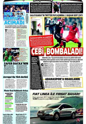 Spor Şöleni - 22.04.2017 Manşeti