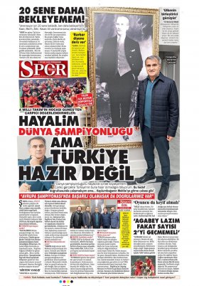 Spor Şöleni - 02.01.2020 Gazete Manşeti