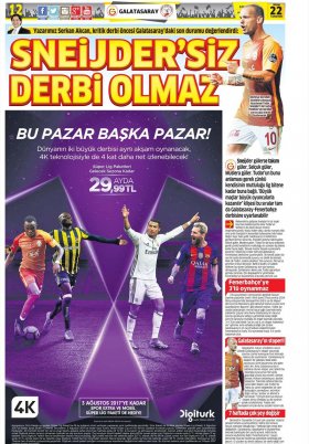 Spor Şöleni - 22.04.2017 Manşeti