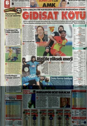 Spor Şöleni - 22.04.2017 Gazete Manşeti