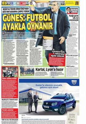 Spor Şöleni - 20.04.2017 Manşeti
