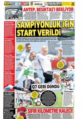 Spor Şöleni - 25.05.2017 Manşeti