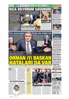 Spor Şöleni - 22.11.2019 Manşeti