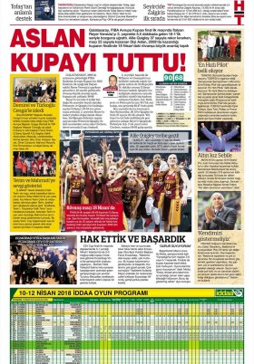 Spor Şöleni - 12.04.2018 Gazete Manşetleri