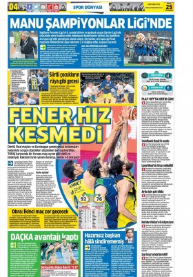 Spor Şöleni - 25.05.2017 Manşeti