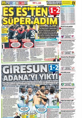 Spor Şöleni - 19.04.2017 Manşeti