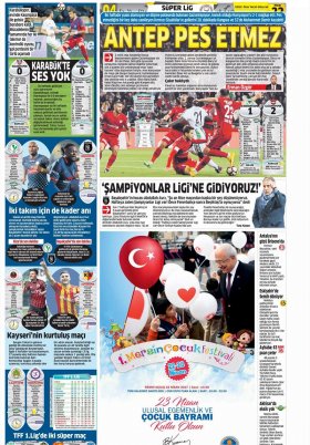 Spor Şöleni - 22.04.2017 Manşeti