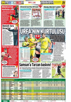 Spor Şöleni - 20.04.2017 Manşeti