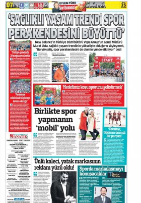 Spor Şöleni - 25.05.2017 Manşeti