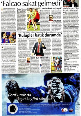 Spor Şöleni - 22.11.2019 Manşeti