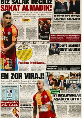 Spor Şöleni - 22.11.2019 Manşeti