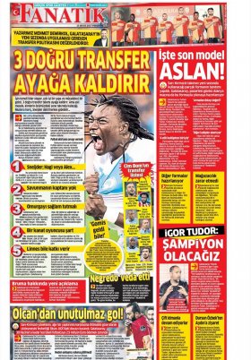 Spor Şöleni - 25.05.2017 Manşeti